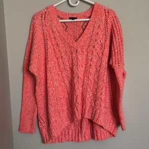 Express Dolman High Low Knit Sweater.